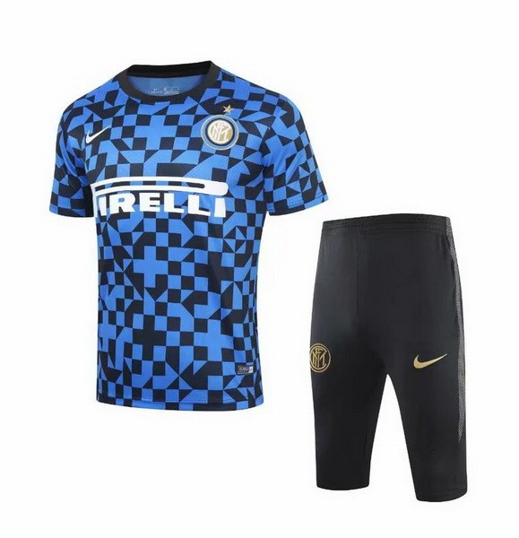 Camiseta de Entrenamiento Inter Milan Conjunto Completo 2019 2020 Azul Negro